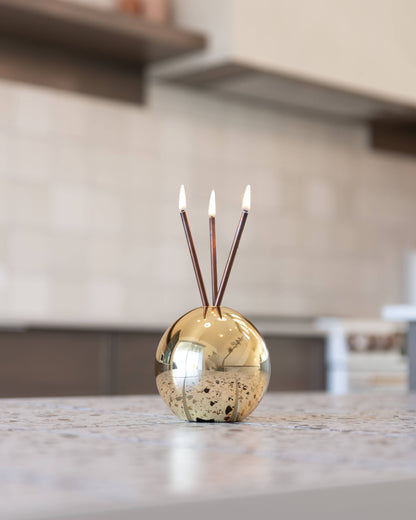 Neva Gold Metallic Vase for Everlasting Candles