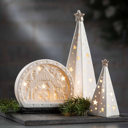 Lighted Tree Set of 3, 9.25"