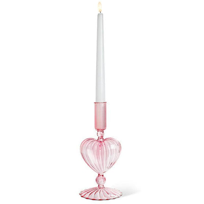 Heart Taper Holder-8"H
