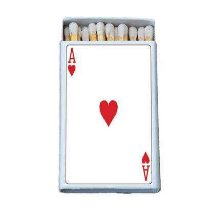 Ace of Hearts Card Matchbox • Decorative Matches