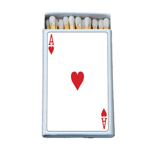 Ace of Hearts Card Matchbox • Decorative Matches
