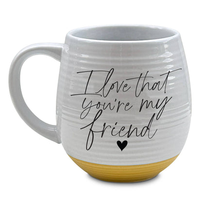 Dicksons - Taza LCP "Me encanta que seas mi amigo" (18 oz)