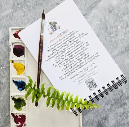 Watercolor Workbook, Spiral Bound, Birth Month Flowers