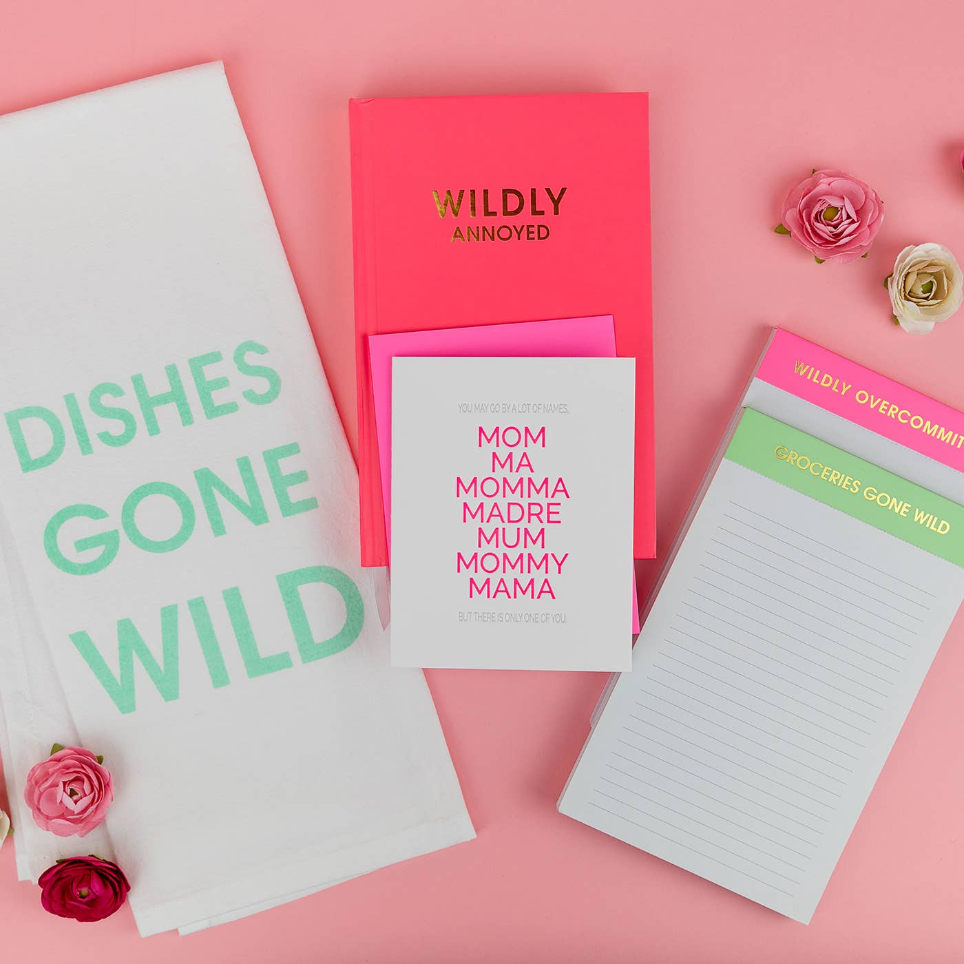 Chez Gagné - Wildly Overcommitted - Lined Notepad - Bright Pink - 65 perforated pages - 5x8