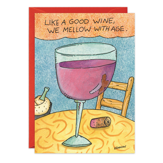 Mellow With Age Birthday Card