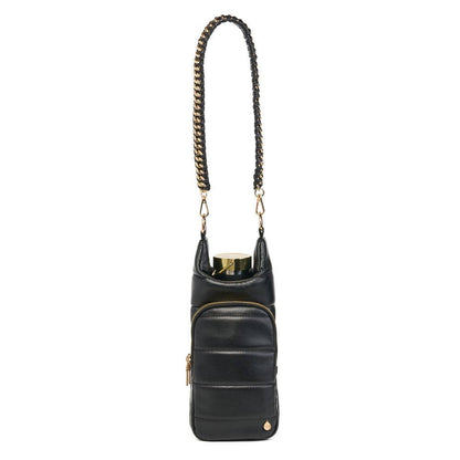 Black Vegan Leather HydroBag® with Strap Bundle