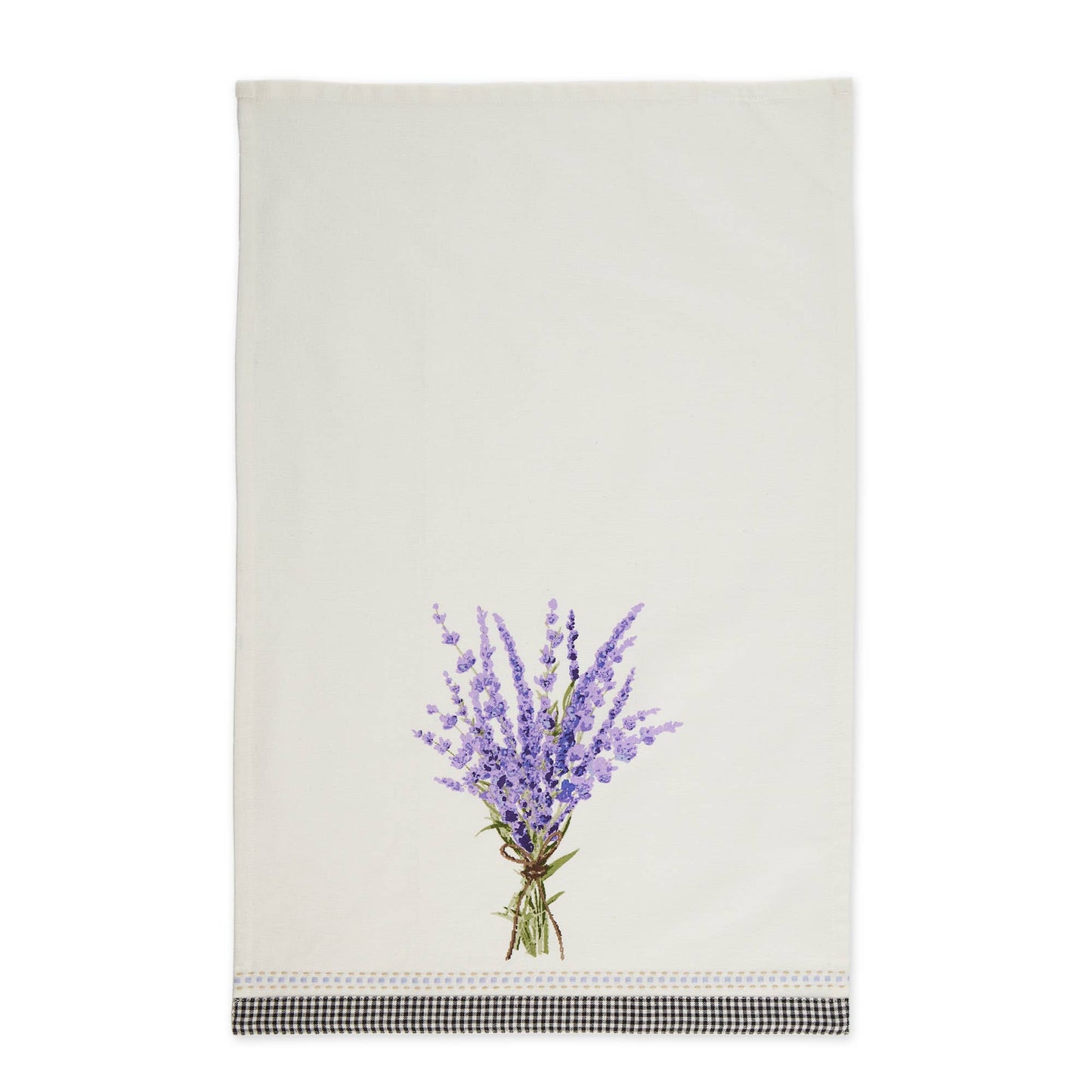 Lavender Bouquet Embellished Dishtowel
