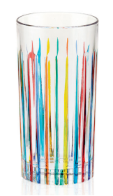 Timeless Multi High Ball Tumbler Venetian Glass
