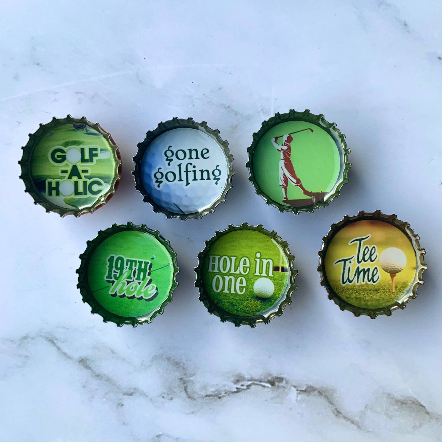 Golf Magnets - spring decor, Handmade & Eco-friendly