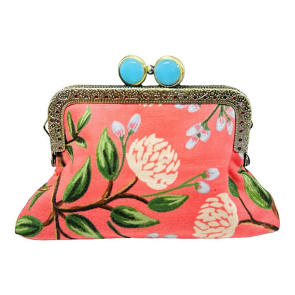 Kiki & Syds ON THE GO Credit Card Clutch - PEONY Sorbet 