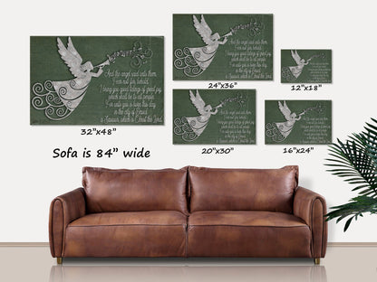 The Story of Christmas Luke 2 Scripture Christian Canvas