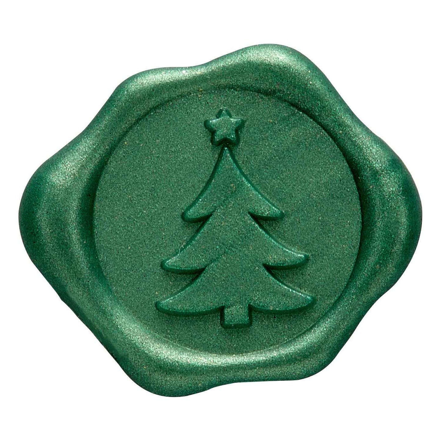 Christmas Tree Adhesive Wax Seal Stickers 1 1/4" - 25 Pk