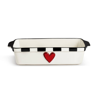 Red Heart Loaf Dish