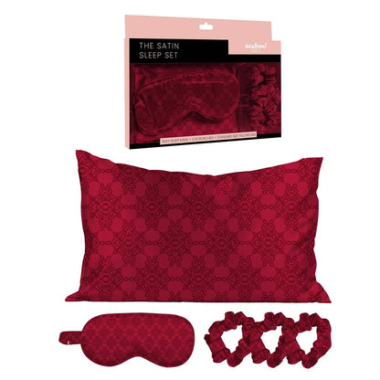 The Satin Sleep Set (5PCS) - MAGENTA