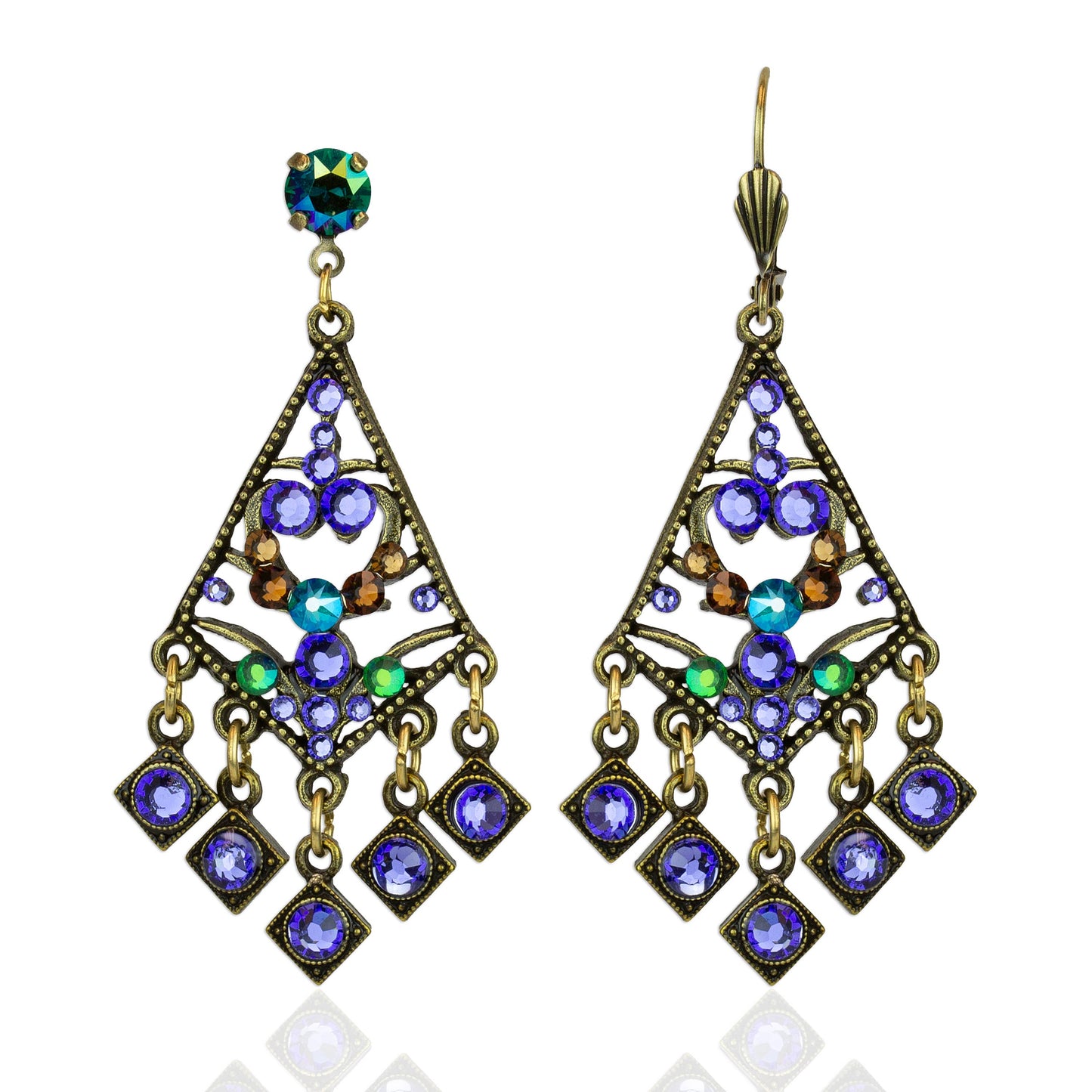 Penelope Multicolored Crystal Statement Earrings