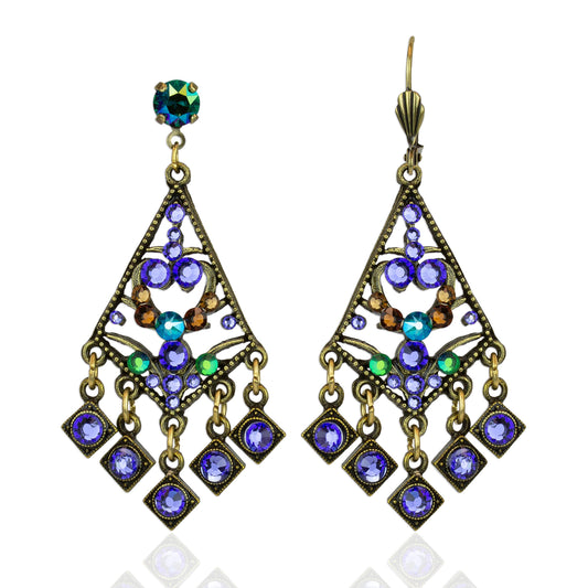 Penelope Multicolored Crystal Statement Earrings