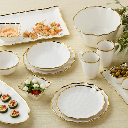 Plato llano Regency Gold de 11 pulgadas