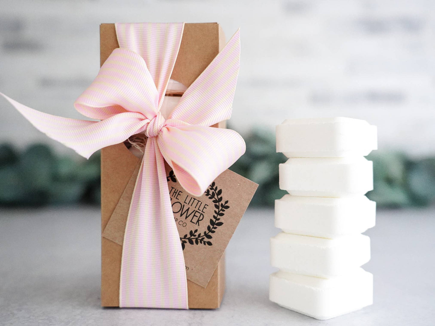 The Little Flower Soap Co - Valentines Shower Steamers Gift Set of 5 Menthol gift