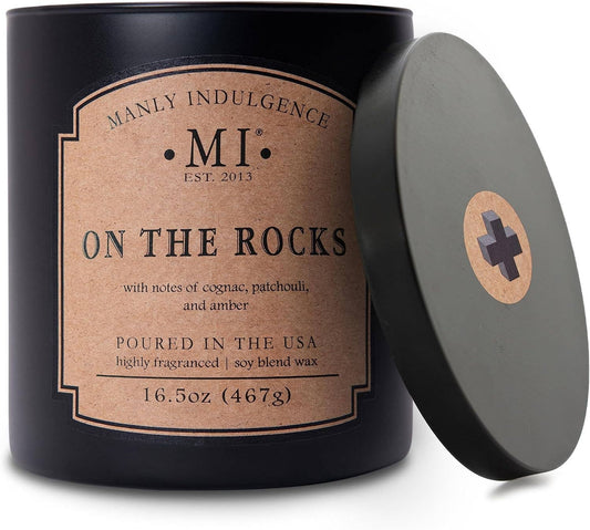 Manly Indulgence Classic+ On the Rocks, 2 Wick, 16.5 oz