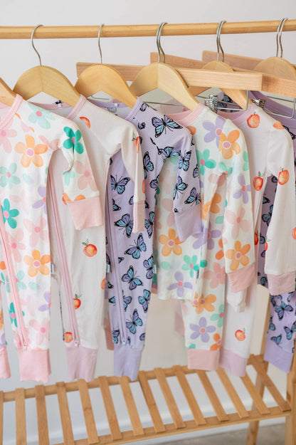 Boosh Baby - Retro Daisy | Two-Piece Kids Bamboo Pajama Set