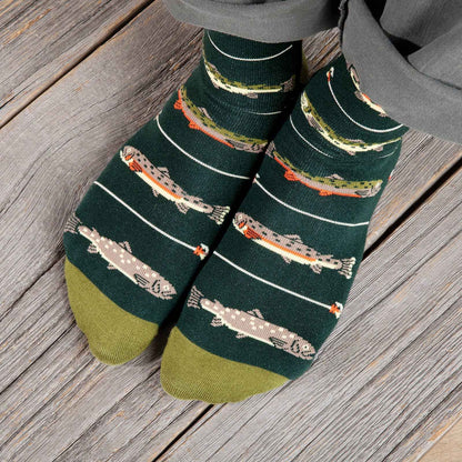 Keepin' It Reel Funny Fishing Socks Gift for Men Accessory