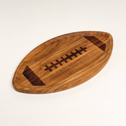 15" Wood Football Cutting Board