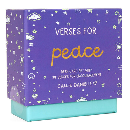 Verses for Peace Bible Verse Card Set with Display Stand