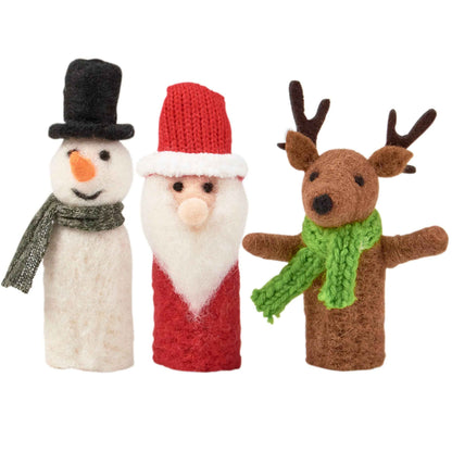Christmas Finger Puppets Critter Set