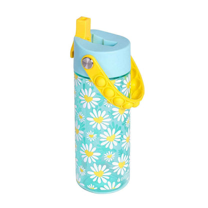 Fidget Handle Kids Tritan Bottle 18oz Daisy Heart