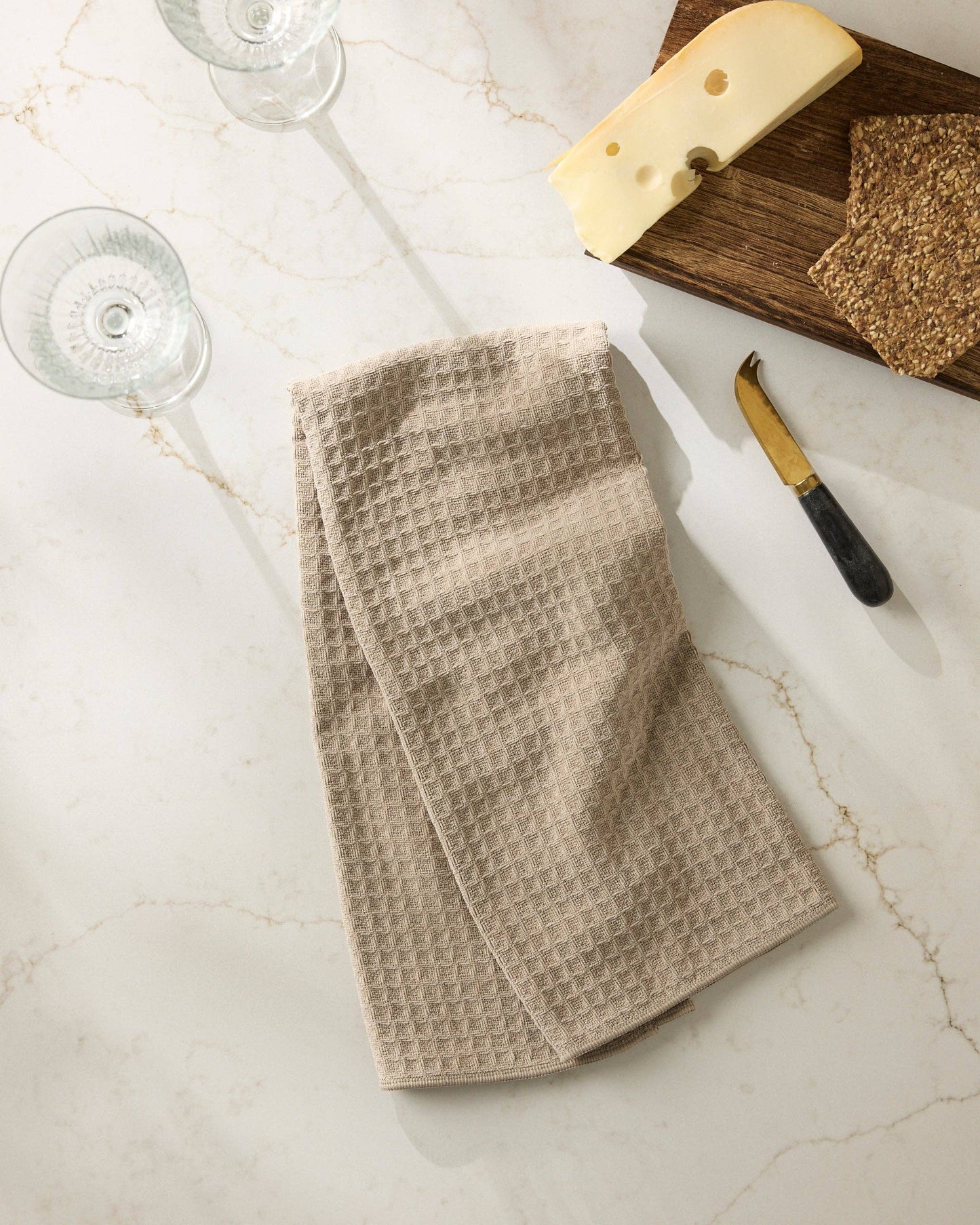 Geometry - Latte Truffle Hand Towel