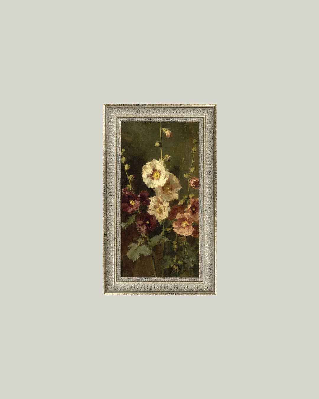 Late Summer Hollyhocks