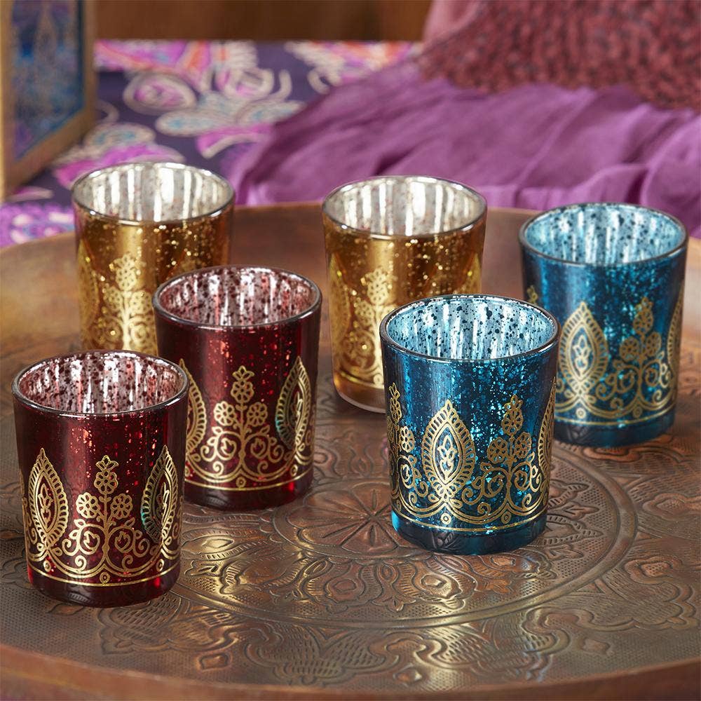 Kate Aspen - Indian Jewel Henna Votives - Assorted