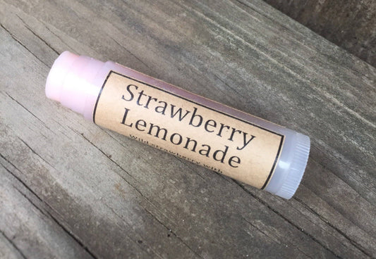 Bálsamo labial natural de limonada de fresa