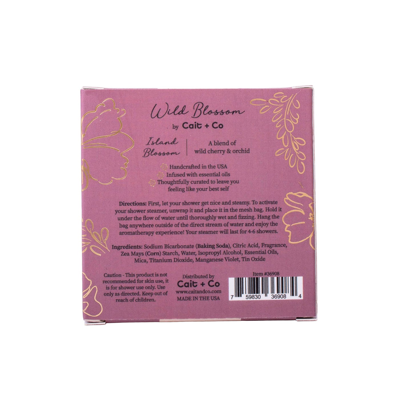 Shower Steamer - Wild Cherry & Orchid