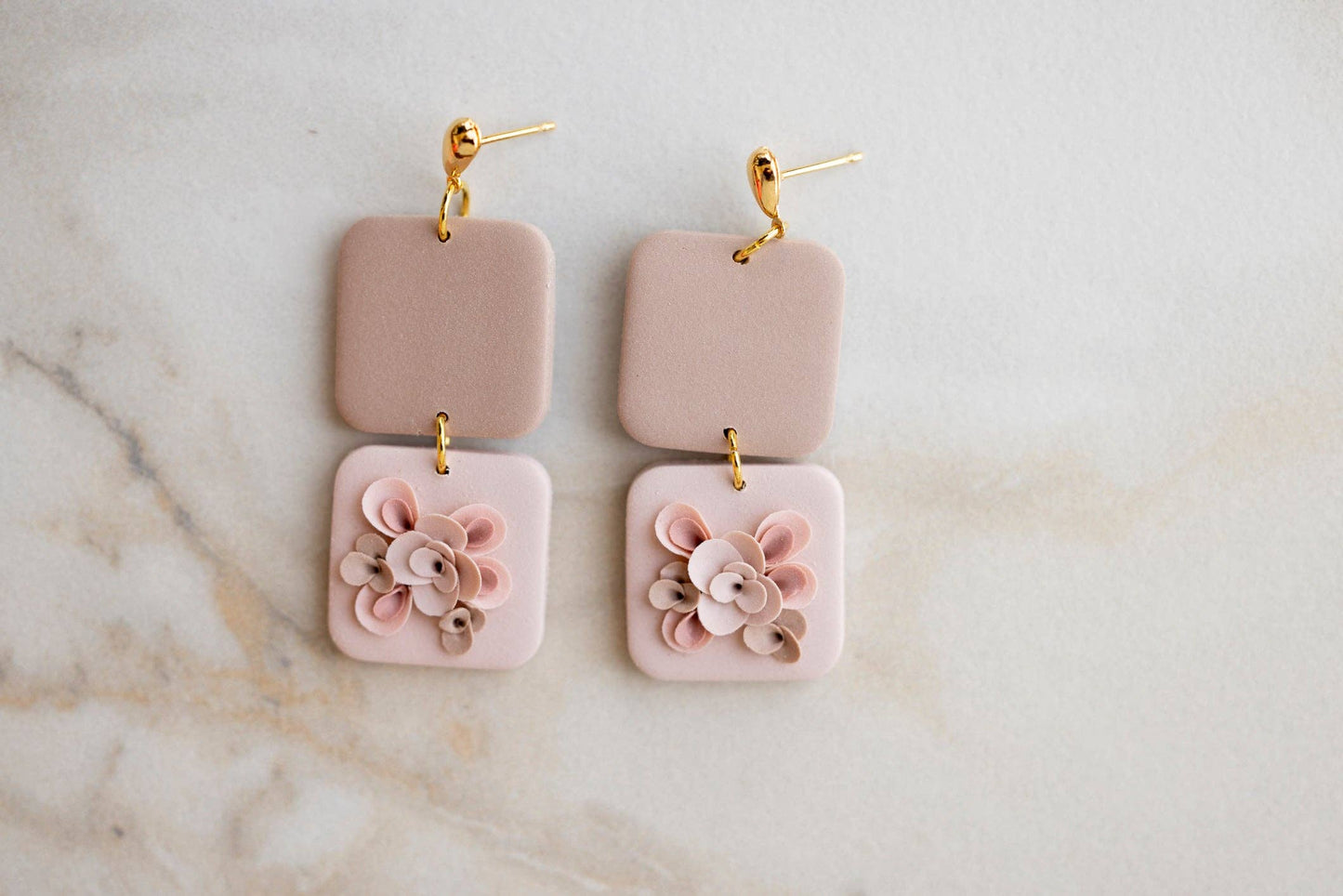 Neutral Floral Squares