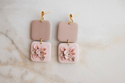 Neutral Floral Squares