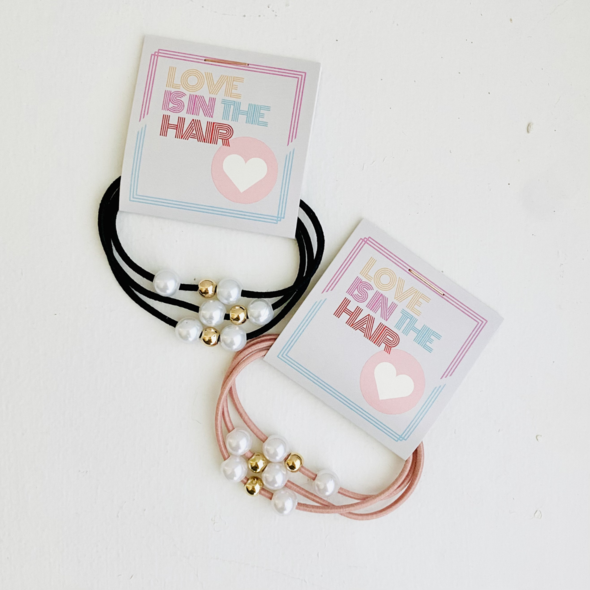 "Love is in the Hair" Hair Tie - Thank You Gift