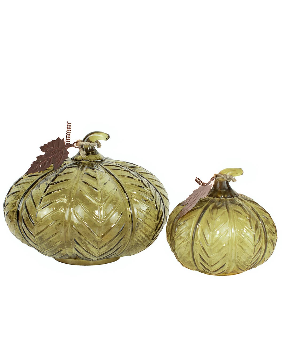 Green Glass Pumpkin