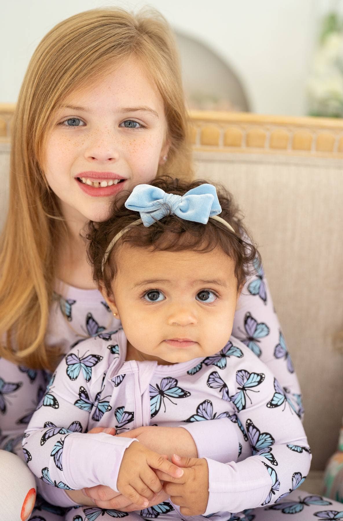 Boosh Baby - Purple Butterflies | Two-Piece Kids Bamboo Pajama Set