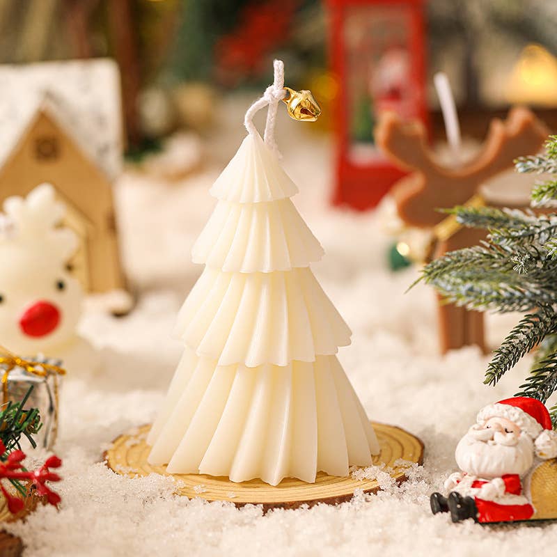 Velas Meta - Vela de aromaterapia para decoración del hogar con árbol de Navidad CM032