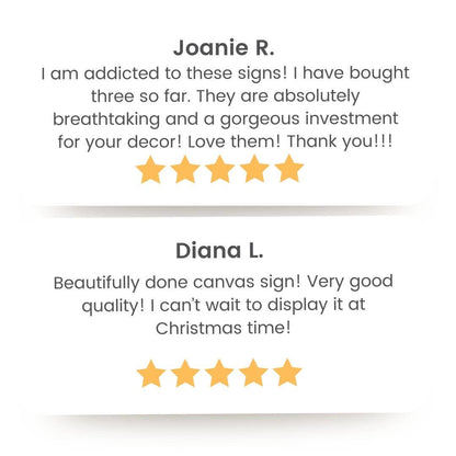 The Story of Christmas Luke 2 Scripture Christian Canvas