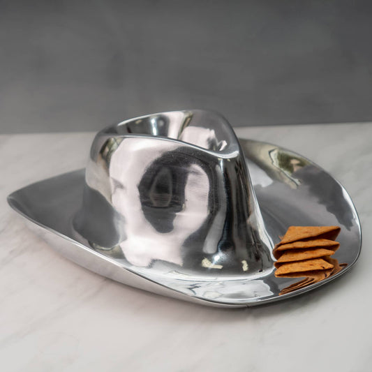 Cowboy Hat Snack Server Chip and Dip