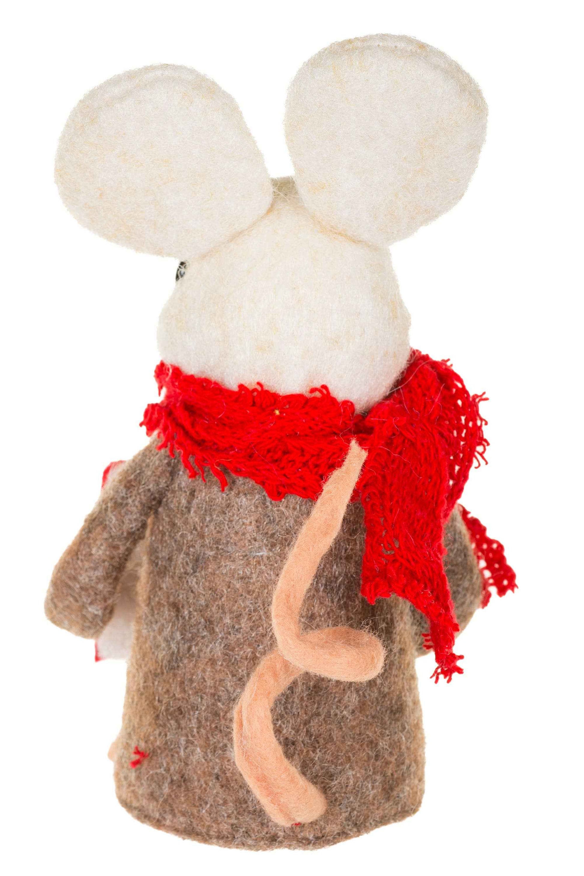 NEW-Brown Mouse Caroler
