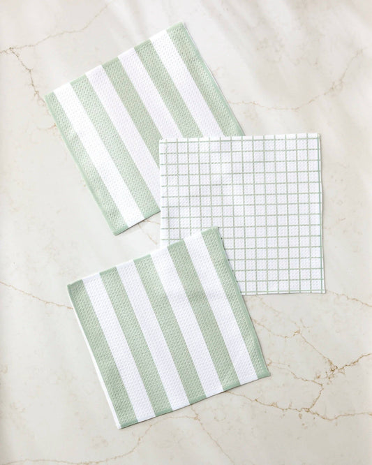 Sweet Mint Dishcloth Set