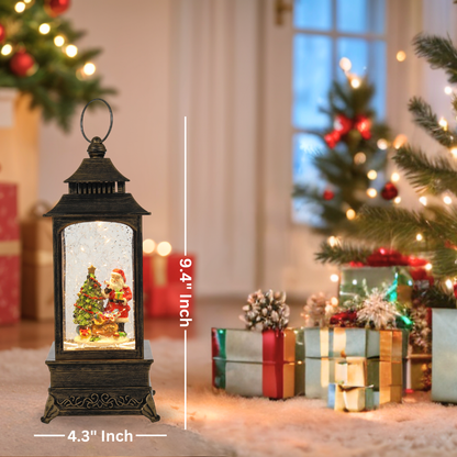 Christmas Musical Snow Globe Lantern