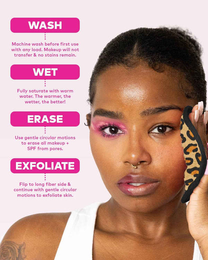 The Original MakeUp Eraser - Leopard 7-Day Set | MakeUp Eraser
