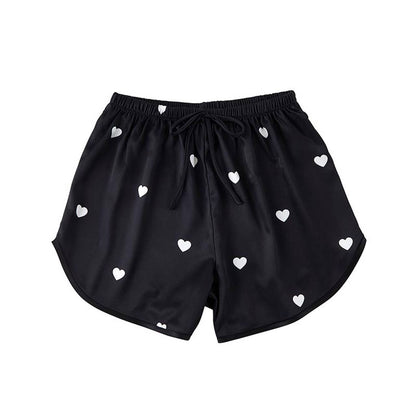 Bella Sleep + Spa - Satin Two-Piece PJ Set - Black