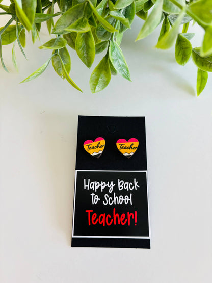 ABC Chalkboard Earrings
