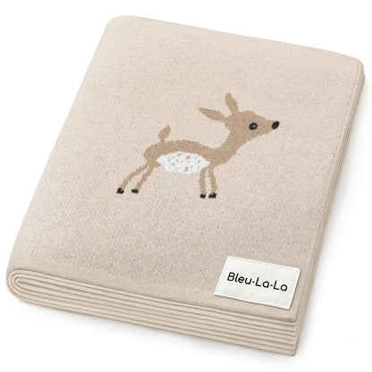 Receiving Swaddle Baby Blanket - Deer: Taupe