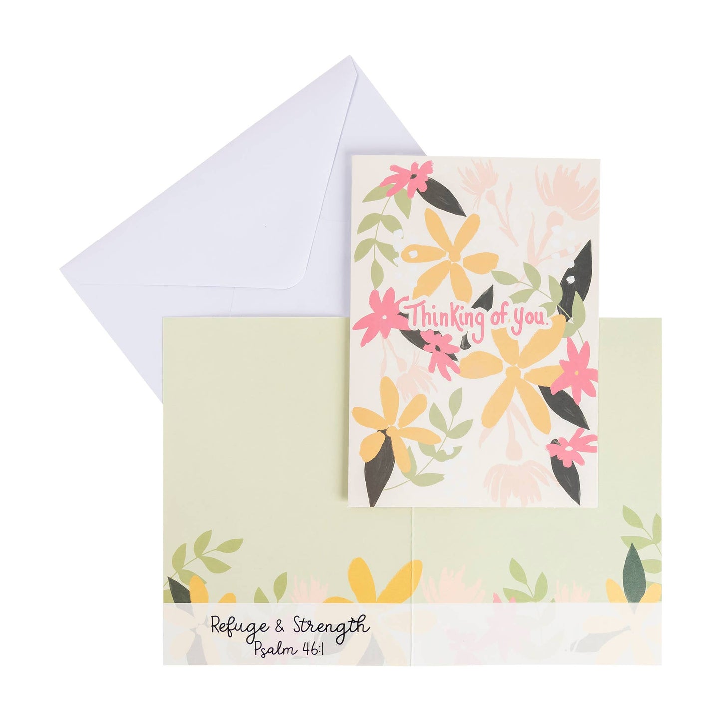 Divinity Boutique - Boxed Cards: 12CT Get Well - Yellow & Peach Floral
